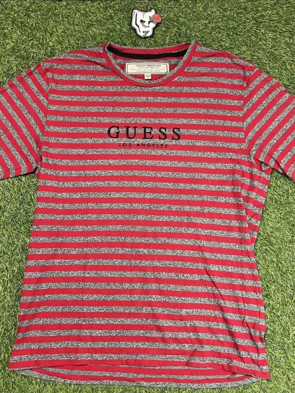 Guess Striped Logo Tee